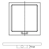 Душевой поддон квадратный RGW STA-01B Черный (900x900)