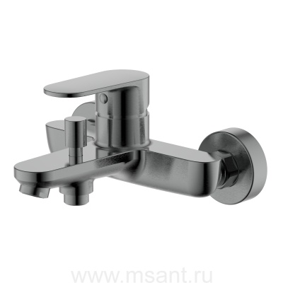 Смеситель Aquatek AQ1840BGM НИКА для ванны, оружейная сталь