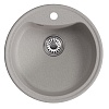 Мойкa MIXLINE ML-GM09 круглая, серая (310), 510 мм (глуб. чаши 190)