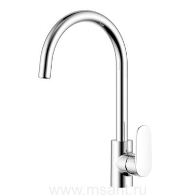 Смеситель Aquatek AQ1882CR НИКА для кухни (полукруглый излив)