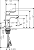 Смеситель Hansgrohe Metris 31088000 для раковины