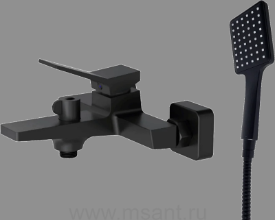 Смеситель для ванны с душем Haiba HB60818-7 черный
