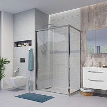 Душевой уголок Niagara Nova NG-62-13A-A100 130x100, прямоугольный, хром