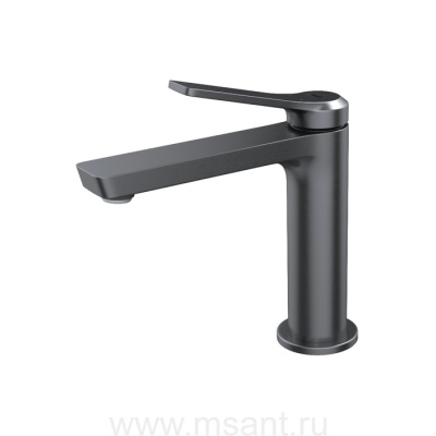 Смеситель для умывальника, матовый графит, Parker, IDDIS, PARGM00i01