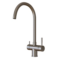 Смеситель для кухни 35k MIXLINE MLSS-0326 трубчатый излив, подкл.к фильтру, САТИН