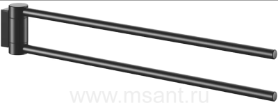 Полотенцедержатель Keuco Plan 14918370000 двойной, черный