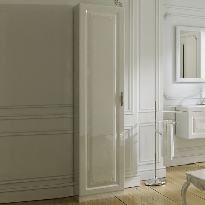 Шкаф-пенал Aqwella 5 stars Империя П45 белый глянец