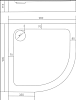 Поддон для душа Good Door Раунд R 90x90