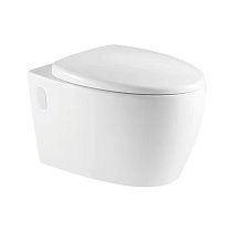 Унитаз подвесной Azario Deya 570х390х355 безободковый, с сиденьем микролифт