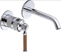 Смеситель Migliore Ermitage Mini 30173 С ВНУТРЕННЕЙ ЧАСТЬЮ, для раковины, орех - хром