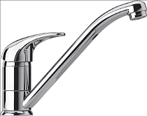 Смеситель Paini Jolly 69CR573KM для кухонной мойки