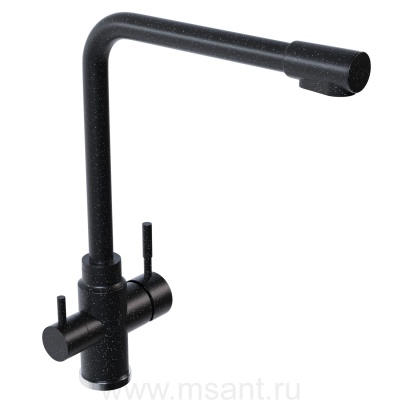 Смеситель для кухни 35к MIXLINE ML-GS13 (343) антрацит с вых. для питьевого фильтра