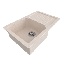 Мойкa MIXLINE ML-GMS24 СТАНДАРТ с крылом , бежевый (328), 765*490*200мм