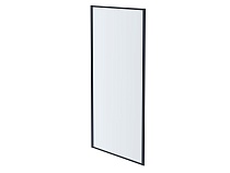 AQUATEK AQ ARI WA 09020BL Неподвижная душевая стенка 900x2000, для комбинации с дверью, профиль черный, стекло прозрачное