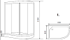 Душевая кабина Timo Eco TE-0702 L (120*80*218)