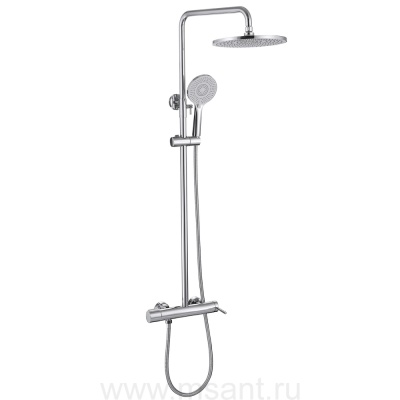 Душевая стойка ABBER Emotion AF8816 с изливом, хром