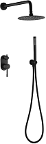 Душевой комплект Boheme Uno 464-B С ВНУТРЕННЕЙ ЧАСТЬЮ, черный