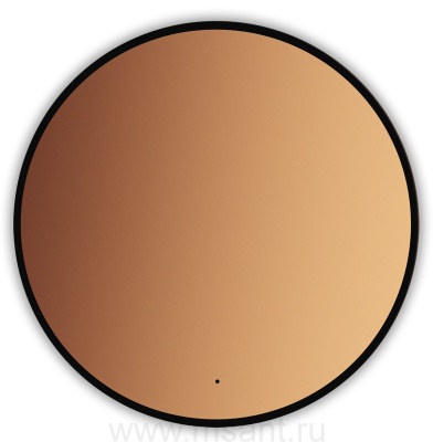 Зеркало AZARIO Monaco-BLACK d1000 бесконтактный сенсор, черная рамка