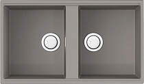Мойка кухонная Omoikiri Kitagawa 83-2-U-GR leningrad grey
