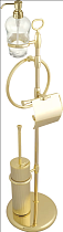 Стойка Migliore Fortuna со стеклянным дозатором, золото