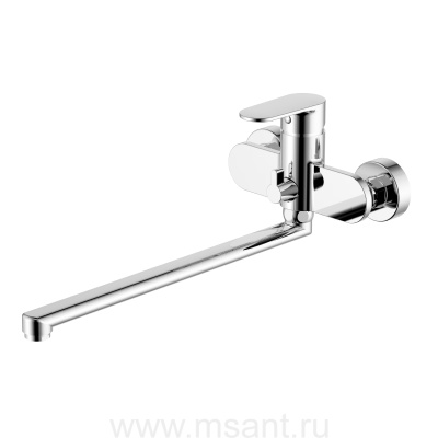 Смеситель Aquatek AQ1842CR НИКА для ванны с длинным изливом