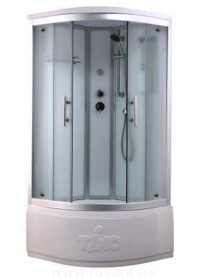 Timo Standart T-6600 Silver Fabric душевая кабина (100*100*220), турецкая баня хамам