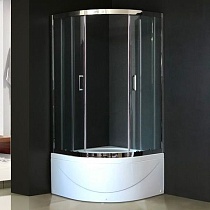 Душевой уголок Royal Bath RB 100BK-T-CH с поддоном