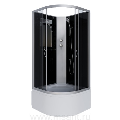 Душевая кабина Niagara Classic NG-2507-14BK (80х80х200) высокий поддон(40см),стекло тонированное 