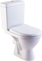 Унитаз-компакт Rosa Неро жесткое сиденье с функцией микролифт; • косой выпуск 2-режимная арматура Siamp/OLi