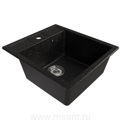 Мойкa MIXLINE ML-GM28 черная (308), 450*500*190мм