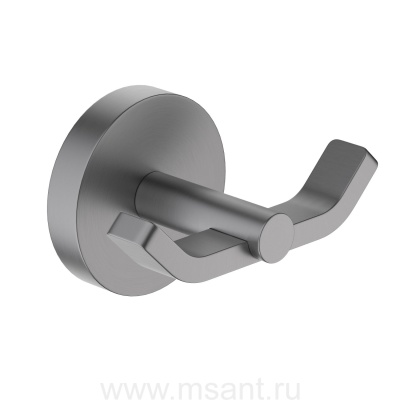 AQ4602BGM БЕТТА крючок двойной, шлиф. черный хром