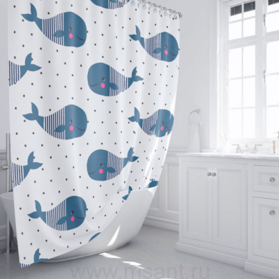 Штора для ванной Fixsen Drop FX-1508 180x200