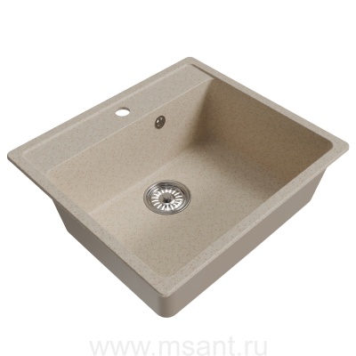 Мойкa MIXLINE ML-GM15 бежевая (328), 560*500*180мм
