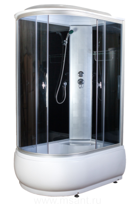 Душевая кабина Aquapulse 4006D R правая, grey black; 120*80*220 (в/п)