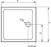 Поддон для душа Radaway Doros C Compact 90x90