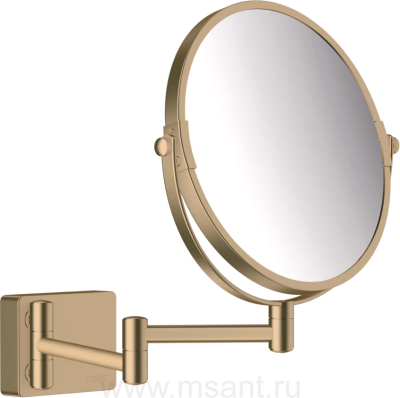 Косметическое зеркало Hansgrohe AddStoris 41791140 шлифованная бронза
