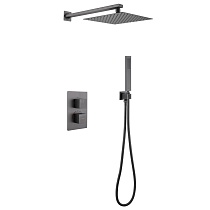 Душевая система ABBER Daheim AF8251NG скрытого монтажа без излива, термостат, никель