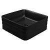 Раковина-чаша Azario 395х395х150 накладная, квадратная, черный матовый 