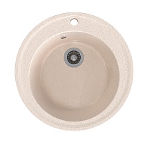 Мойкa MIXLINE ML-GMS01 СТАНДАРТ круглая, бежевый (328), 470мм (глуб. чаши 180)