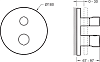 Термостат Jacob Delafon Modulo E75386-CP для душа