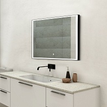 Зеркало Art&Max Arezzo 120х80 черное