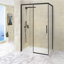 Душевой уголок RGW Leipzig LE-41 130x80x195 профиль черный, стекло прозрачное