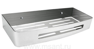 Полка AZARIO прямоугольная одноэтажная, хром (AZ-170)