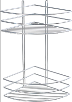 Полка Fixsen FX-710-2 угловая, хром