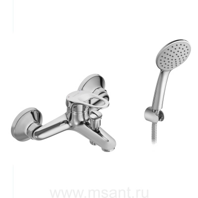Смеситель Santek Баус для ванны-душа, с аксессуарами, WH5A10010C001