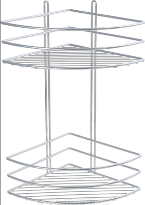 Полка Fixsen FX-710-2 угловая, хром