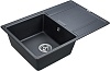 Мойка кухонная Paulmark Flugen PM217850-BLM черный металлик