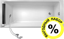 Акриловая ванна Jacob Delafon Spacio E6D161RU-00 170х75 с каркасом + слив-перелив