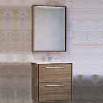 Мебель для ванной Raval Frame 60 дуб трюфель, подвесная