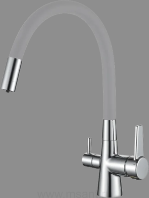 Смеситель для кухни Haiba HB76858-3 пепельный